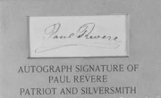 Free download Paul Reveres Autograph free photo or picture to be edited with GIMP online image editor