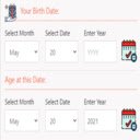 Pefect Age Calculator  screen for extension Chrome web store in OffiDocs Chromium