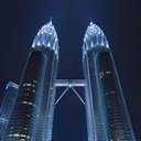 Petronas Twin Tower Theme Night  screen for extension Chrome web store in OffiDocs Chromium