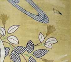 Free download Piece from a Kosode with Flowers, Leaves, and Water free photo or picture to be edited with GIMP online image editor