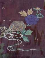 Free download Piece from a Kosode with Peonies and Stream free photo or picture to be edited with GIMP online image editor