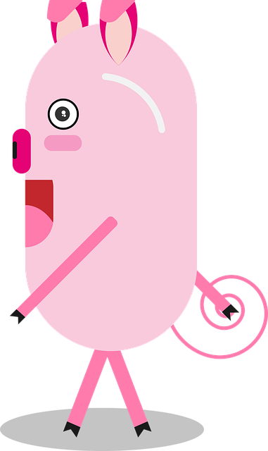 Free download Pig Cartoon Character Animals - Free vector graphic on Pixabay free illustration to be edited with GIMP free online image editor