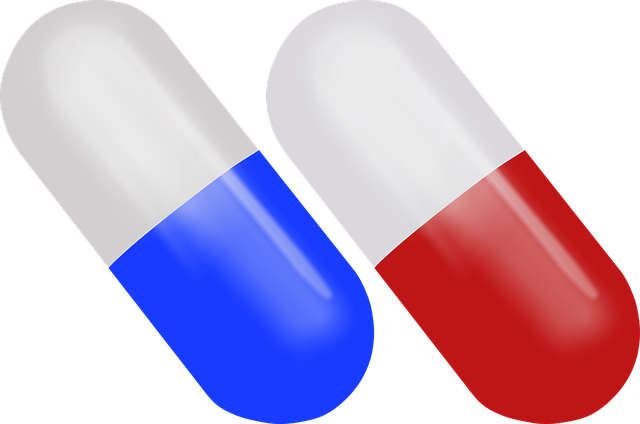 Free download Pill Red And Blue Drug -  free illustration to be edited with GIMP free online image editor