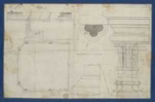 Free download Plan for Library Table with Moldings, from Chippendale Drawings, Vol. II free photo or picture to be edited with GIMP online image editor