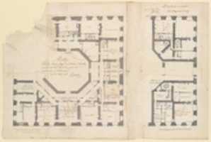 Free download Plans of the Ground and First Floors of the Chateau of Marly free photo or picture to be edited with GIMP online image editor