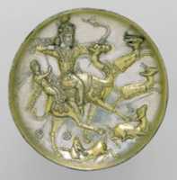 Free download Plate with a hunting scene from the tale of Bahram Gur and Azadeh free photo or picture to be edited with GIMP online image editor