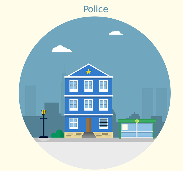 Free download Police Station Law Enforcement - Free vector graphic on Pixabay free illustration to be edited with GIMP free online image editor