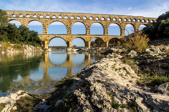 Unduh gratis pont du gard france aqueduct bridge gambar gratis untuk diedit dengan editor gambar online gratis GIMP