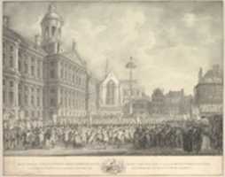 Free download Popular Celebrations in Dam Square, Amsterdam, on 4 March 1795, marking the erection of the Liberty Tree and the success of the Batavian Revolution free photo or picture to be edited with GIMP online image editor