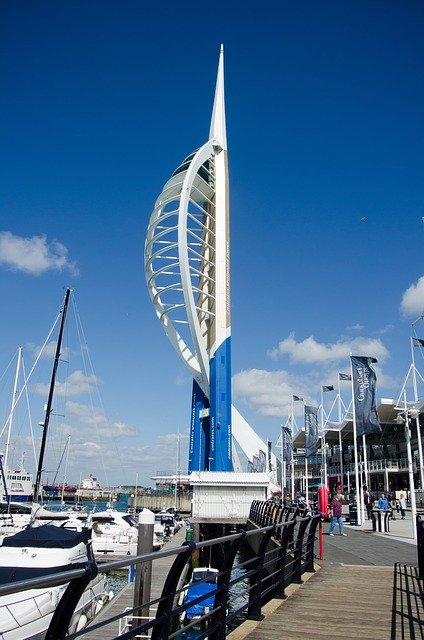 Téléchargement gratuit de la tour Spinnaker de Portsmouth - photo ou image gratuite à éditer avec l'éditeur d'images en ligne GIMP