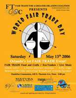 Free download Poster for World Fair Trade Day 06, Orlando, FL free photo or picture to be edited with GIMP online image editor