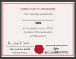 Free download Printable Unmanifestism Ambassadors Certificate free photo or picture to be edited with GIMP online image editor