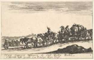 Free download Procession of the Supplies of an Army, from Various Military Caprices (Varii capricci militari), plate 1 free photo or picture to be edited with GIMP online image editor