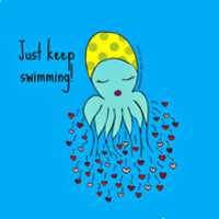 Free download Pulpo Natacion Just Keep Swimming free photo or picture to be edited with GIMP online image editor