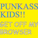 Punkass Kids!! Get Off My Browser  screen for extension Chrome web store in OffiDocs Chromium