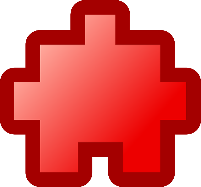 Free download Puzzle Piece Red - Free vector graphic on Pixabay free illustration to be edited with GIMP free online image editor