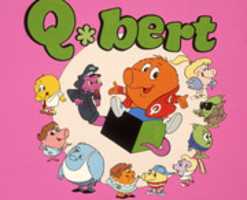 Free download Q*bert Promotion Art (1983) RUBY-SPEARS free photo or picture to be edited with GIMP online image editor