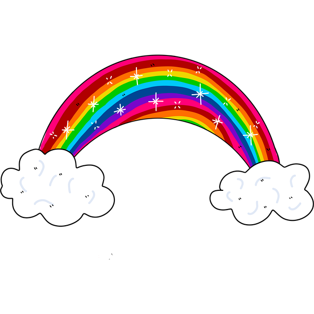 Free download Rainbow Clouds -  free illustration to be edited with GIMP free online image editor