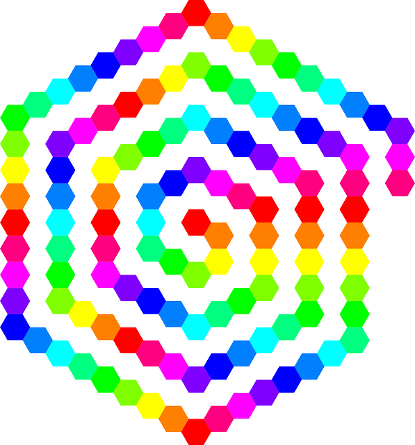 Free download Rainbow Colors Hexagon Shape - Free vector graphic on Pixabay free illustration to be edited with GIMP free online image editor