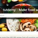 Recipes Make food with love Tutdemy  screen for extension Chrome web store in OffiDocs Chromium