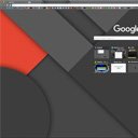 Red Material Design 2560x1440p  screen for extension Chrome web store in OffiDocs Chromium