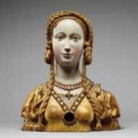 Free download Reliquary bust of a companion of Saint Ursula free photo or picture to be edited with GIMP online image editor