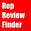 Rep Review Finder  screen for extension Chrome web store in OffiDocs Chromium