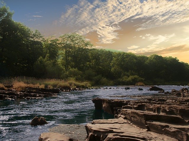 Free download River Landscape Wales -  free illustration to be edited with GIMP free online image editor