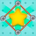 Pantalla del juego Rope Star Puzzles para la extensión de la tienda web de Chrome en OffiDocs Chromium