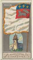 Free download Rouen, from the City Flags series (N6) for Allen & Ginter Cigarettes Brands free photo or picture to be edited with GIMP online image editor