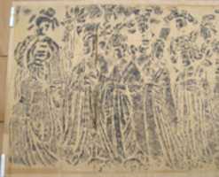 Free download Rubbing of a Northern Wei Dynasty Procession of Female Donors free photo or picture to be edited with GIMP online image editor