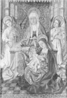 Free download Saint Anne Enthroned with the Virgin and Child free photo or picture to be edited with GIMP online image editor