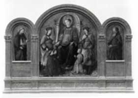 Free download Saint Lawrence Enthroned with Saints and Donors free photo or picture to be edited with GIMP online image editor