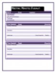 Free download Sample meeting minutes template DOC, XLS or PPT template free to be edited with LibreOffice online or OpenOffice Desktop online