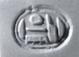 Free download Scaraboid seal with relief of udjat eye free photo or picture to be edited with GIMP online image editor