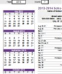 Free download School Year Calendar DOC, XLS or PPT template free to be edited with LibreOffice online or OpenOffice Desktop online