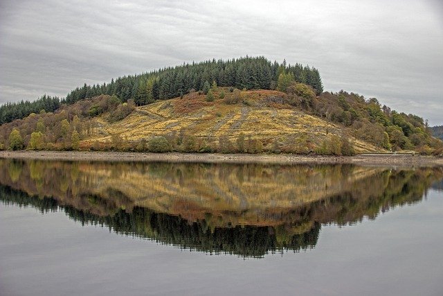 Free download scotland autumn lake nature free picture to be edited with GIMP free online image editor