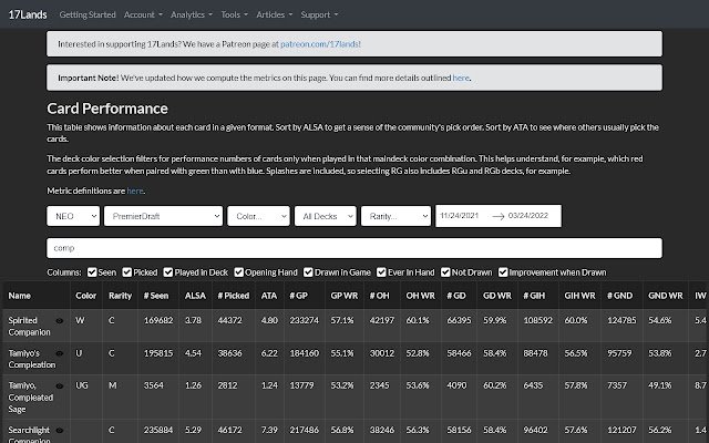 17Lands Extensions  from Chrome web store to be run with OffiDocs Chromium online