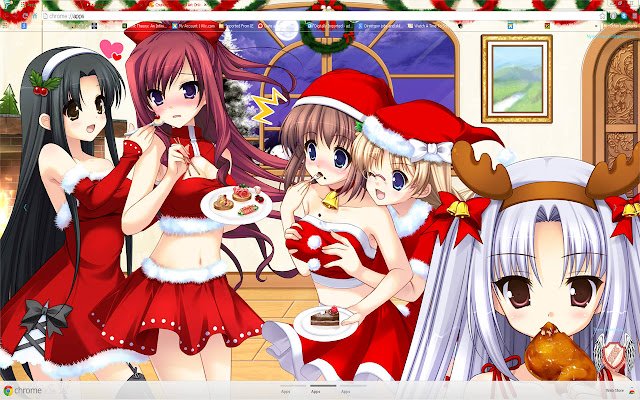 2014 Christmas Anime theme 4/13 1600x900  from Chrome web store to be run with OffiDocs Chromium online