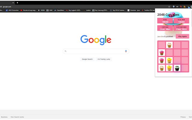 2048 Cupcake  from Chrome web store to be run with OffiDocs Chromium online