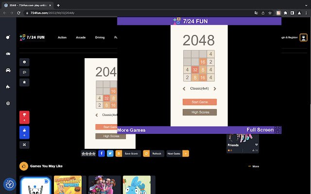 2048 Original Puzzle Game  from Chrome web store to be run with OffiDocs Chromium online