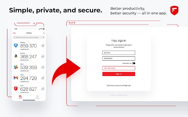 2FAS Двухфакторная аутентификация из интернет-магазина Chrome будет работать с OffiDocs Chromium онлайн