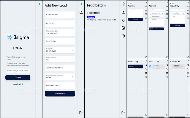 3Sigma CRM  from Chrome web store to be run with OffiDocs Chromium online