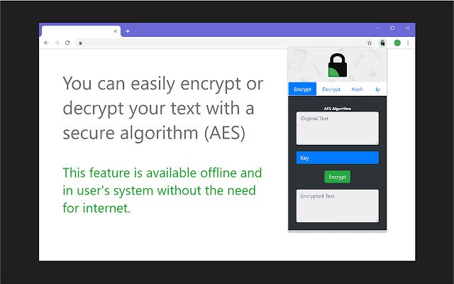 8CRY Encryption Hash Ip  from Chrome web store to be run with OffiDocs Chromium online