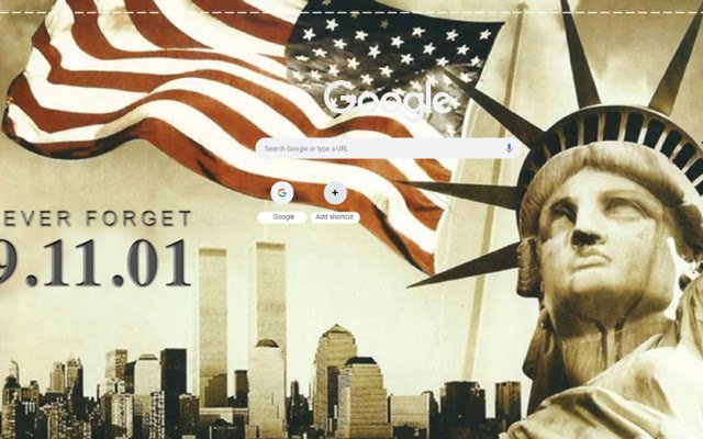 9 11 Never Forget Flag  from Chrome web store to be run with OffiDocs Chromium online