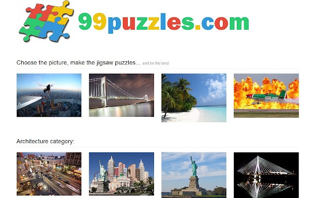 99puzzles.com The Best Jigsaw Puzzles  from Chrome web store to be run with OffiDocs Chromium online