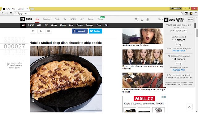 9gag ScrollMeter  from Chrome web store to be run with OffiDocs Chromium online