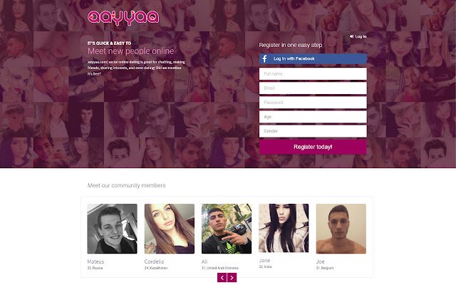 aayyaa| Social Online Dating Community  from Chrome web store to be run with OffiDocs Chromium online