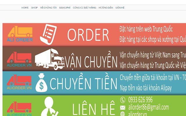 Addon Mua Hàng Aliorder.vn từ Chrome web store chạy bằng OffiDocs Chrome trực tuyến