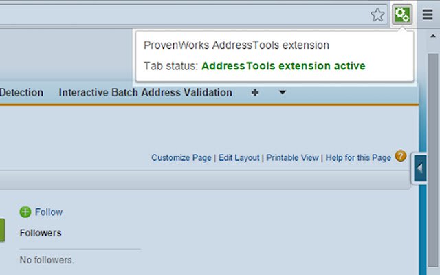 AddressTools extension  from Chrome web store to be run with OffiDocs Chromium online